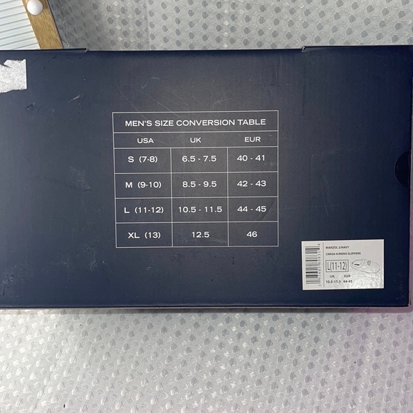Men's New Nautica Slippers L 11 12 Navy Blue Marzol.
L - Picture 3 of 3